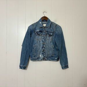 Abercrombie & Fitch Classic Denim Jean Jacket Blue Size Small